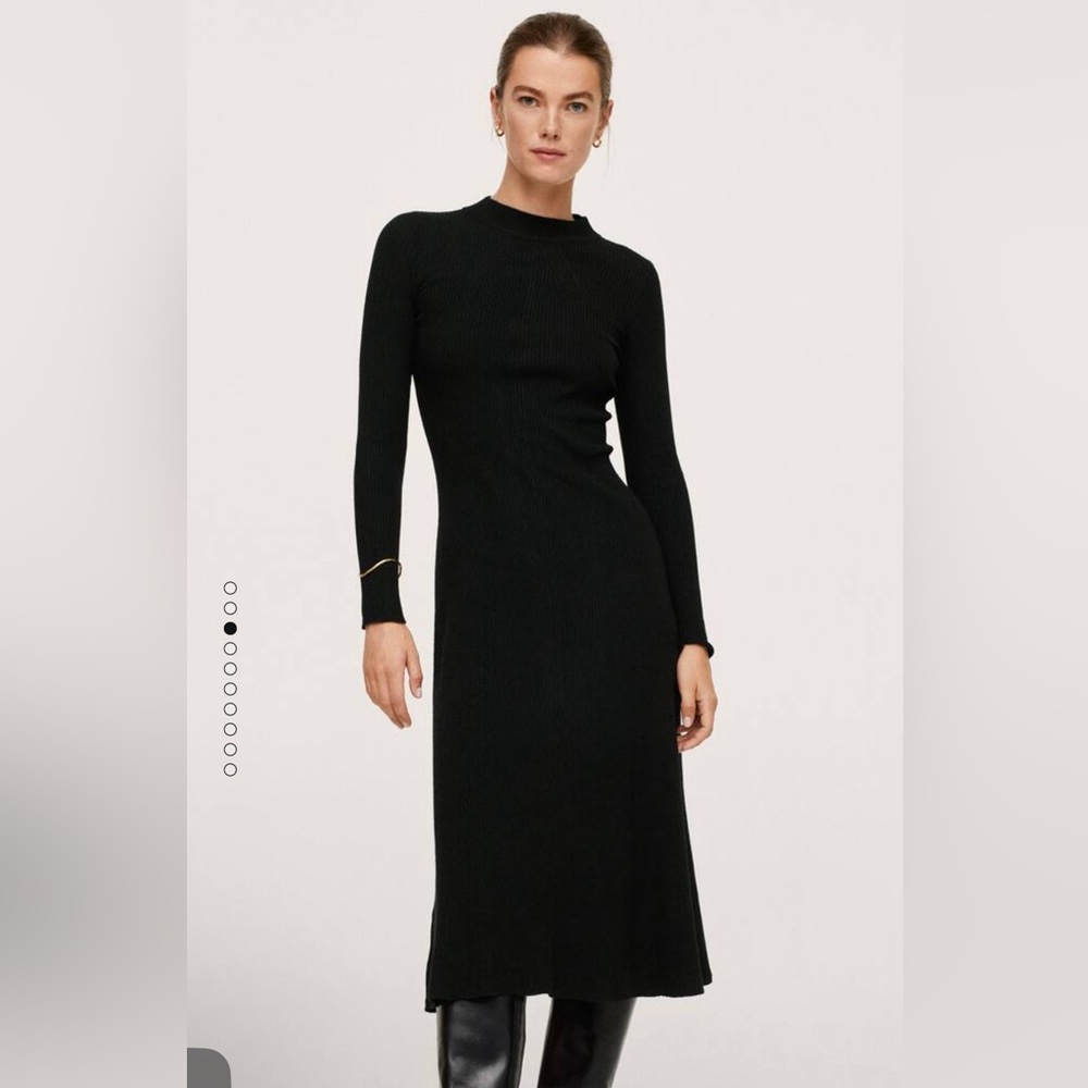 Mango ribbed knit dress size 4